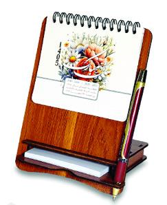 تقویم رومیزی چوبی یادداشت دار عمودی کد S1